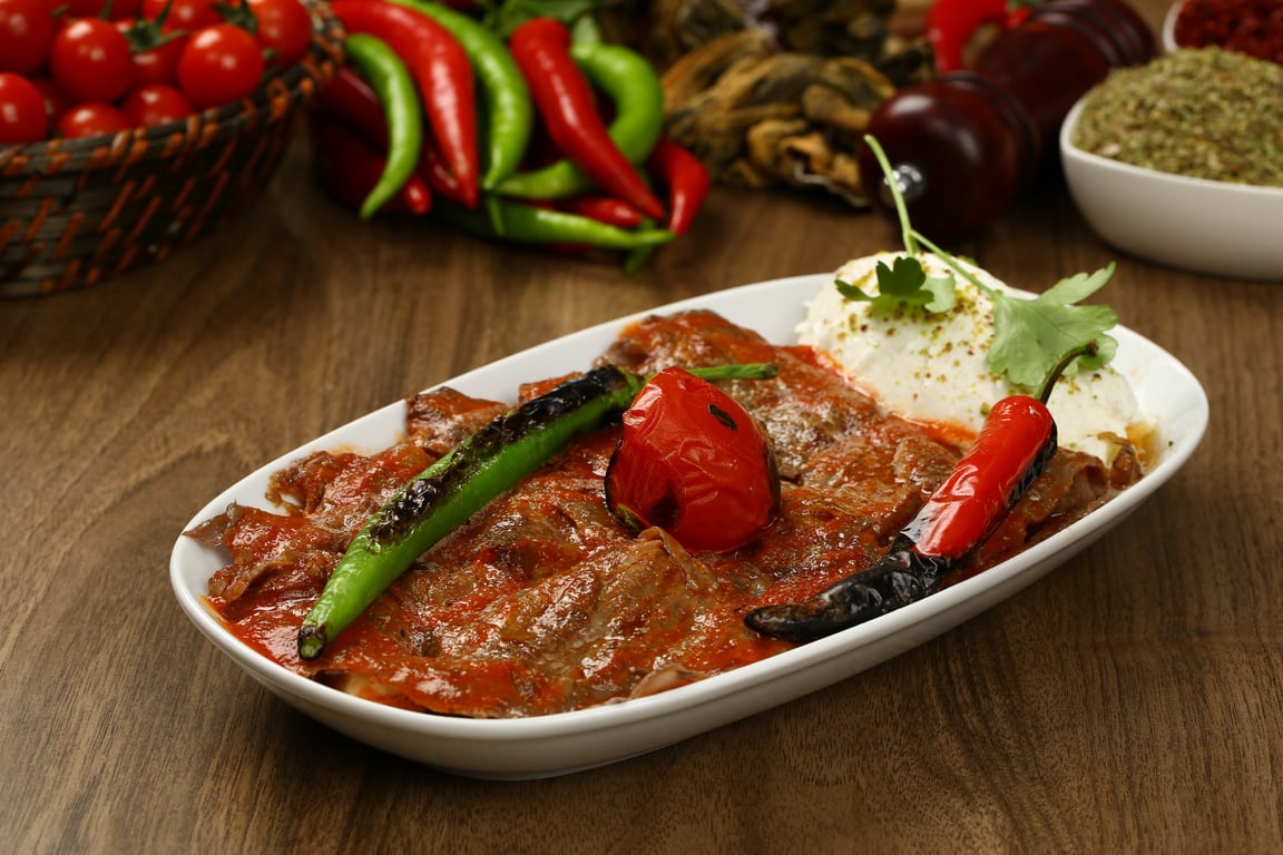 Turkish Iskender kebab