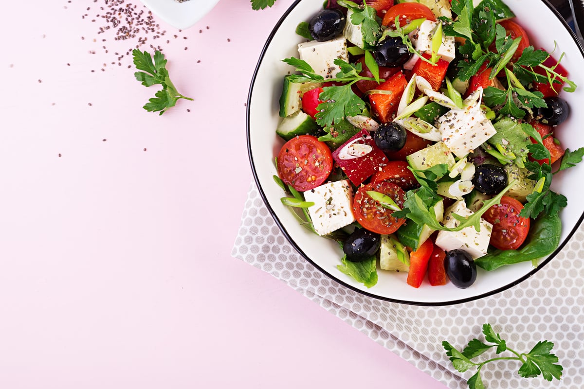 Greek Salad with Feta Cheese